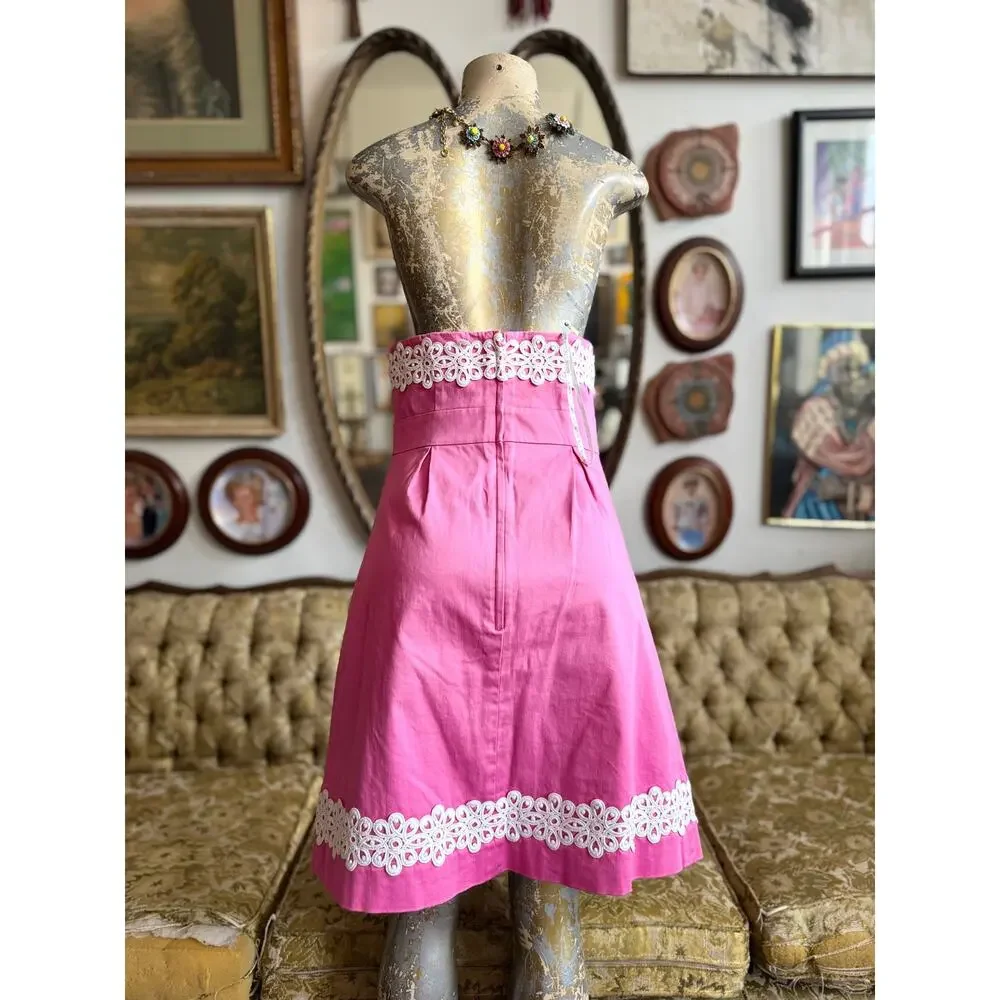 Lilly Pulitzer Pink Betsey Strapless Dress Size 6 - Picture 3 of 6